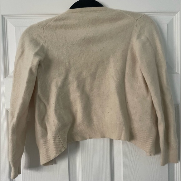 Lord & Taylor Cream Button-Up Cardigan - Picture 4 of 10